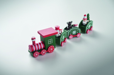 Лого трейд pекламные cувениры фото: Wooden Christmas train