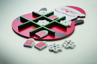 Логотрейд pекламные подарки картинка: Christmas wooden tic tac toe