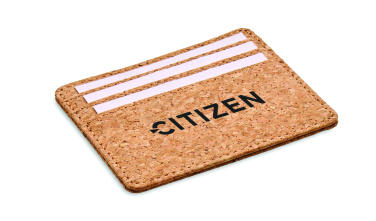 Лого трейд pекламные подарки фото: Cork cardholder with RFID