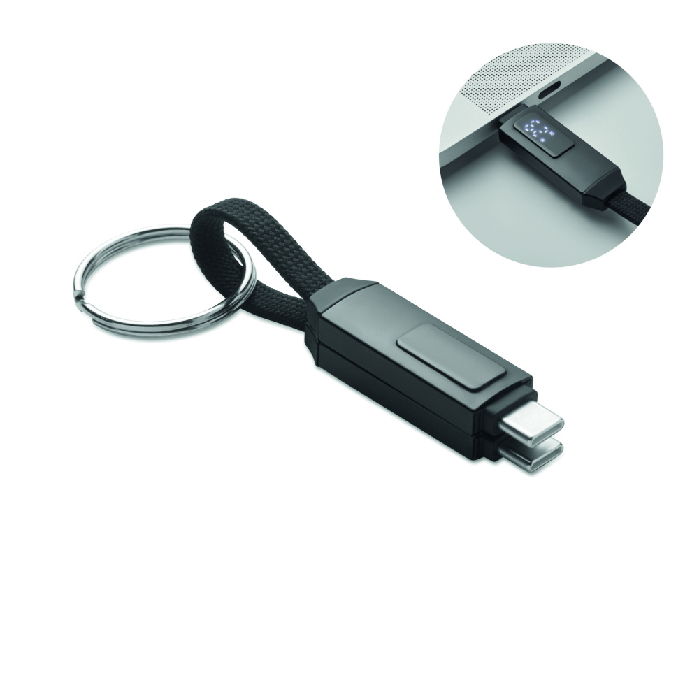 Логотрейд pекламные продукты картинка: 60W charging cable keyring