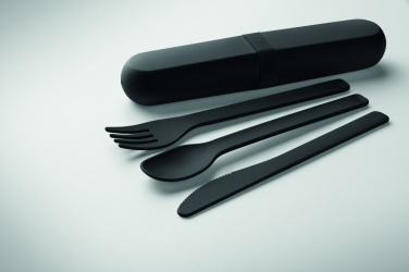 Лого трейд pекламные подарки фото: Cutlery set and case in PLA