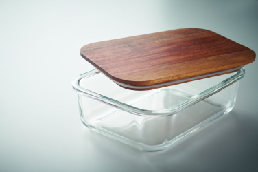 Логотрейд pекламные продукты картинка: Glass lunch box 800ml