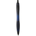 Nash шариковая ручка из переработанного пластика с черной отделкой (черные чернила), Темно-синий