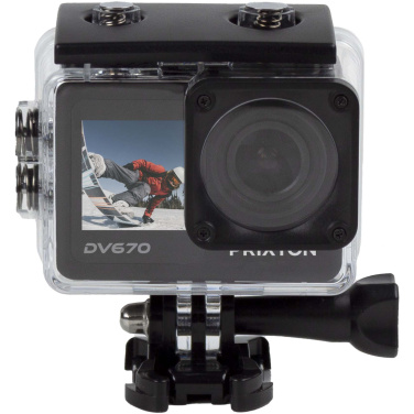 Логотрейд pекламные продукты картинка: Prixton DV670 экшн-камера 4K с двумя экранами