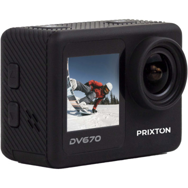 Логотрейд бизнес-подарки картинка: Prixton DV670 экшн-камера 4K с двумя экранами