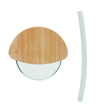 Логотрейд pекламные продукты картинка: Round bamboo pizza cutter