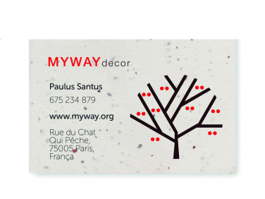 Логотрейд бизнес-подарки картинка: Wildflower seed business card.