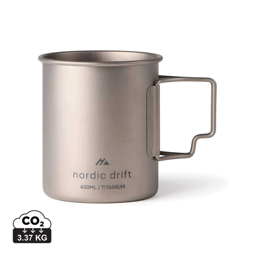 Логотрейд pекламные продукты картинка: Кружка Nordic Drift Trail Ultra Light Titanium 450 мл