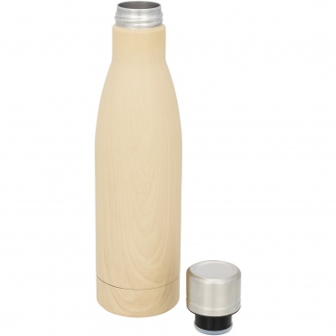 Logotrade presentreklam bild: Vasa 500 ml kopparvakuumisolerade flaska med träutseende