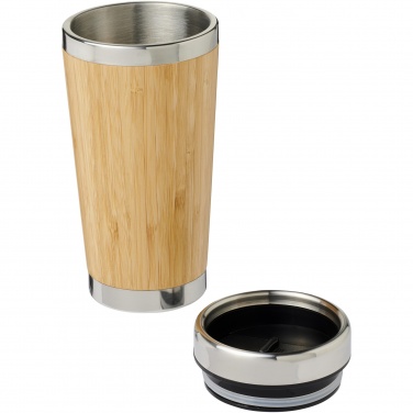 Logotrade profilreklam bild: Bambus 450 ml behållare med bambu yttre
