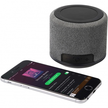 Logotrade profilreklam bild: Fiber 3 W Bluetooth® -högtalare med trådlös laddning