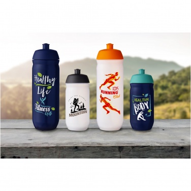 Logotrade profilprodukter bild: HydroFlex™ Clear 750 ml klämbar sportflaska