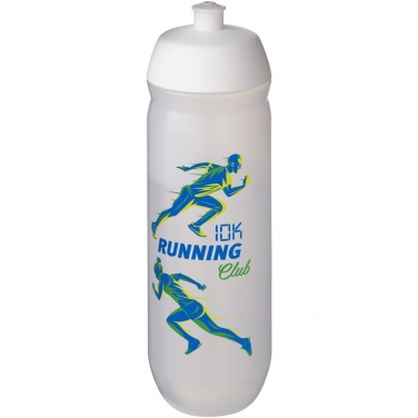 Logotrade reklamprodukter bild: HydroFlex™ Clear 750 ml klämbar sportflaska