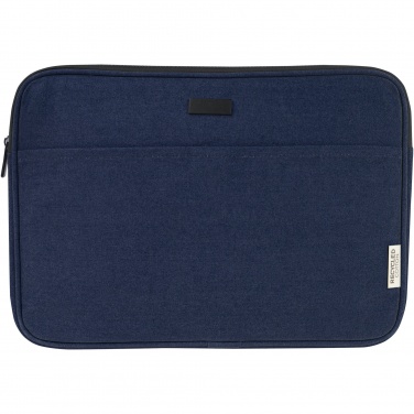 Logotrade profilprodukter bild: Joey 14 tums laptopfodral av GRS-återvunnen canvas, 2 l