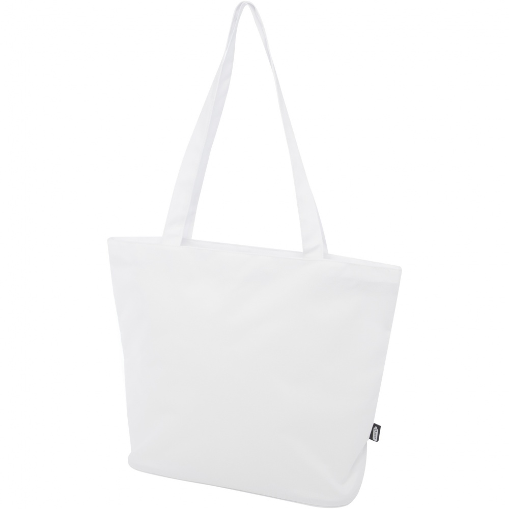 Logotrade kampanjprodukter bild: Panama tygväska med dragkedja av GRS-återvunnet material, 20 l