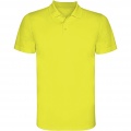 Monzha kortärmad sportpikétröja för barn, Fluor Gul