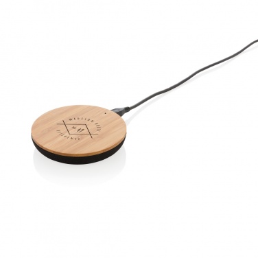 Logotrade presentreklam bild: Bamboo X 5W trådlös laddare