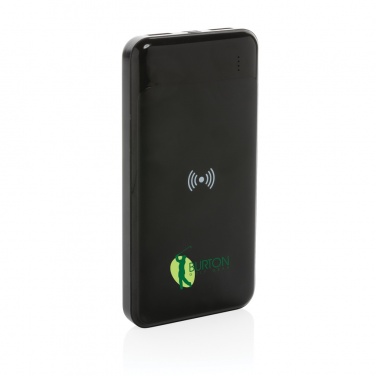 Logotrade reklamprodukter bild: Trådlös powerbank i återvunnen plast, RCS standard