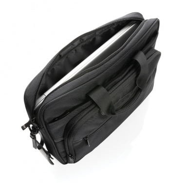 Logotrade presentreklam bild: Swiss Peak AWARE™ RPET Voyager 15.6" laptopväska