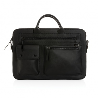 Logotrade reklamprodukter bild: Swiss Peak 14" laptopväska GRS återvunnen PU