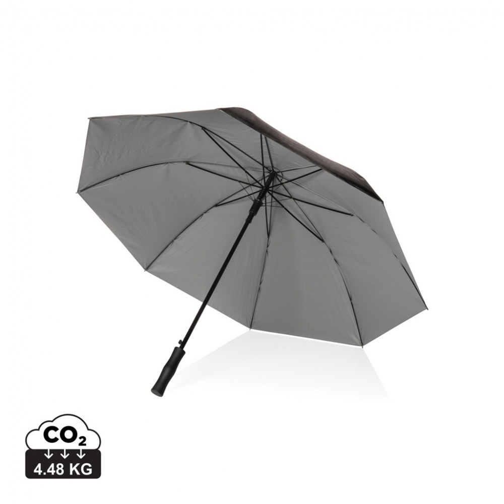 Logotrade presentreklam bild: 27" Impact AWARE™ RPET 190T auto open paraply, 2 färger