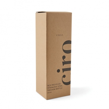 Logotrade profilprodukter bild: VINGA Ciro RCS återvunnet stål vakuumflaska 800 ML