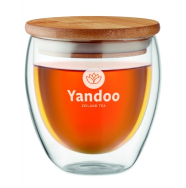 Logotrade profilprodukter bild: Glas/Mugg dubbelvägg 250ml Hamburg