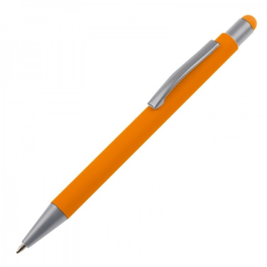 Logotrade profilprodukter bild: Metallkulpenna pekpenna soft touch SALT LAKE CITY