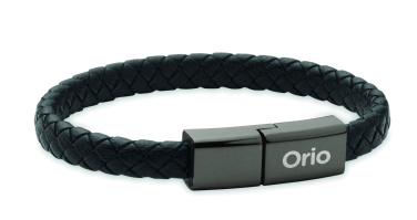 Logotrade presentreklam bild: Flätad armband/kabel typ-C