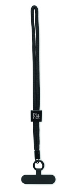 Logotrade presentreklam bild: Handledsband telefon i RPET
