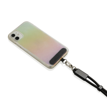 Logotrade profilprodukter bild: LoopAmp RCS RPET handledsrem för telefon med 60 W kabel