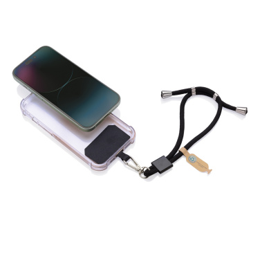 Logotrade reklamprodukter bild: CarryLoop RCS  PET-justerbar telefonrem för mobiltelefon