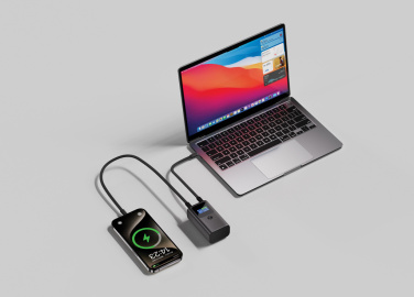 Logotrade reklamprodukter bild: Urban Vitamin Campbell 55 W 10 000 mAh powerbank, fickformat