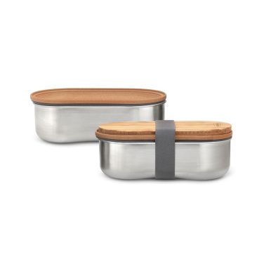 Logotrade reklamprodukter bild: Black+Blum Dubbel Rostfri Bento-låda
