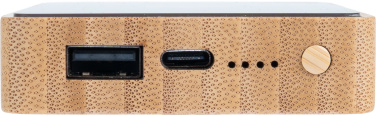 Logotrade kampanjprodukter bild: Powerbank 5000 mAh med upplyst logotyp