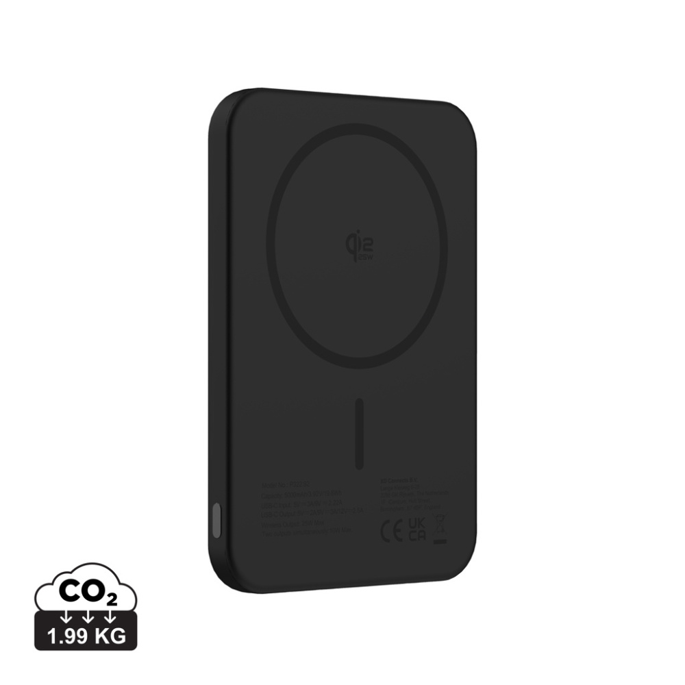 Logotrade presentreklam bild: Urban Vitamin Pomona 5000 mAh Qi2.2 25W magnetisk powerbank